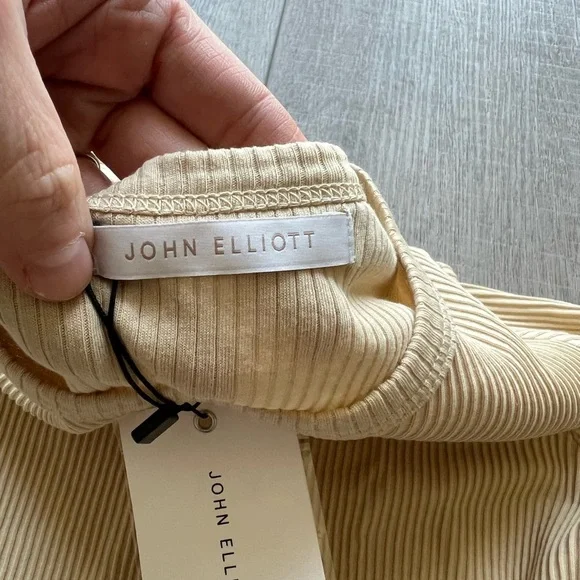 John Elliott Cotton Rib Crop Tee in Utah Size 0 XS - Picture 5 of 8